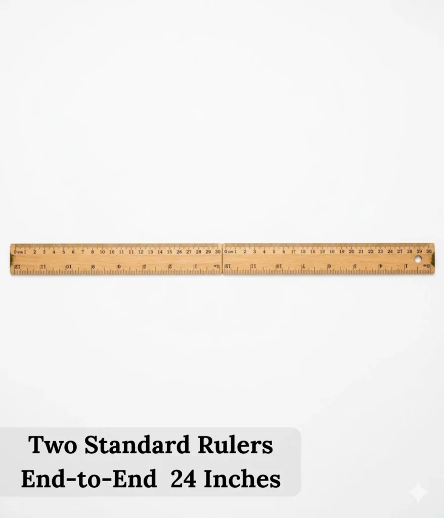 two-standard-rulers-end-to-end-24-inches