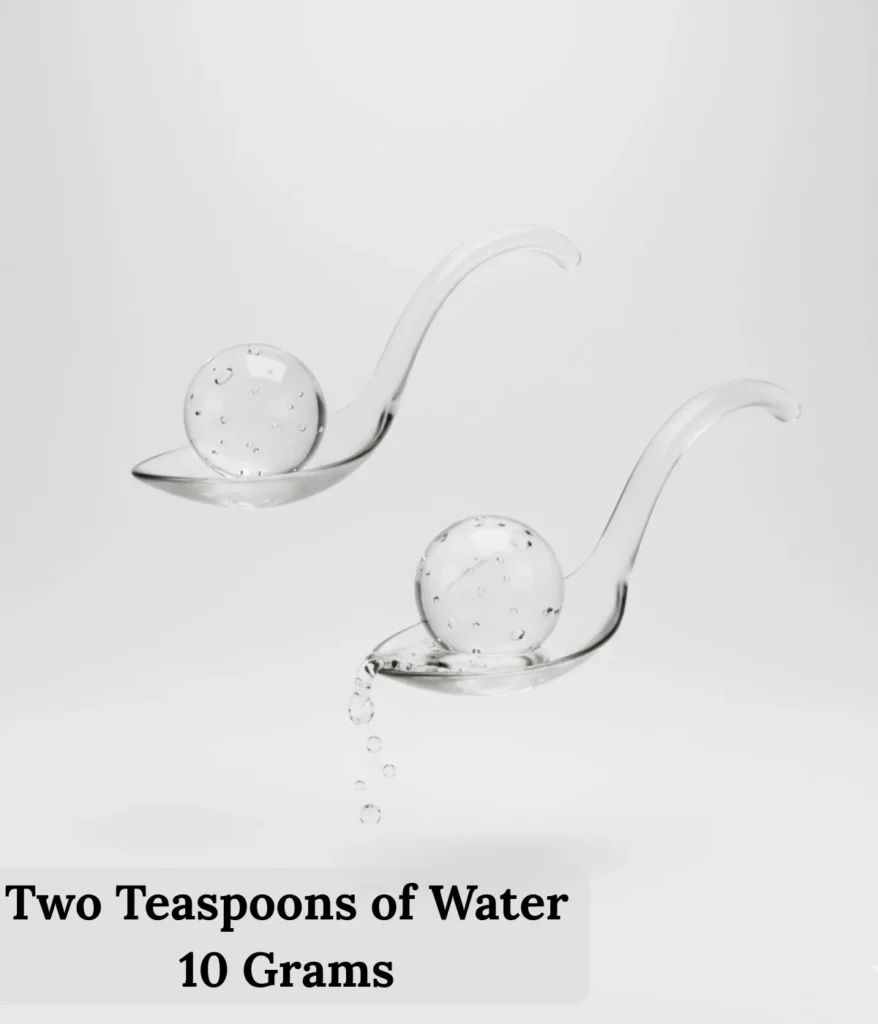 two-teaspoons-of-water-10-grams