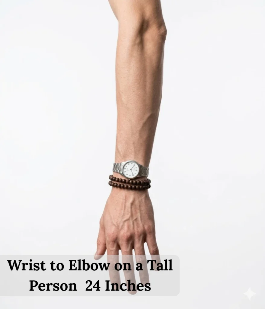 wrist-to-elbow-on-a-tall-person-24-inches