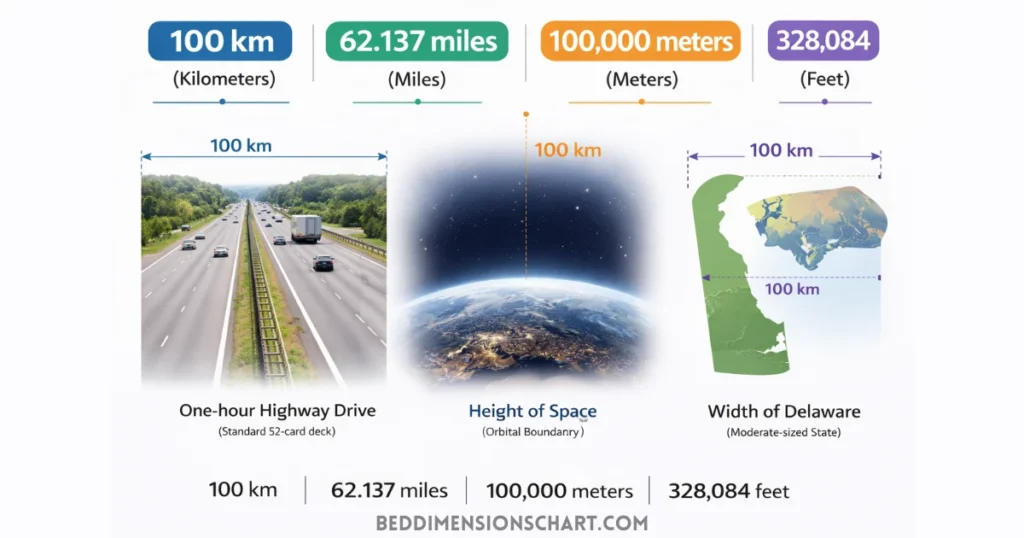 how-long-is-100-km-things