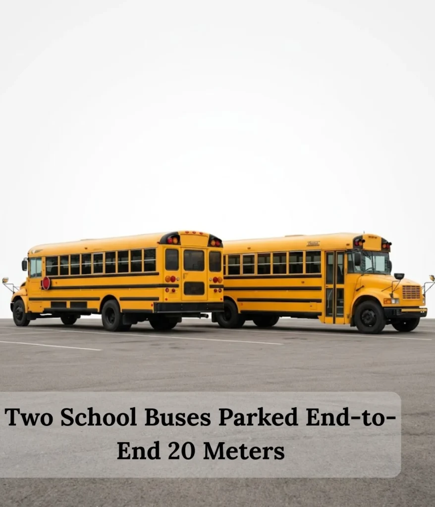 two-school-buses-parked-end-to-end-20-meters