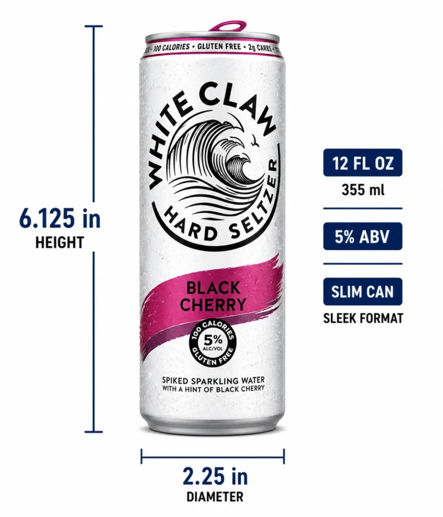 standard-white-claw-can-height-and-dimensions
