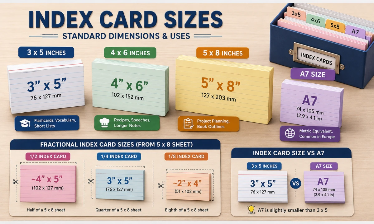 index-card-standard-dimensions